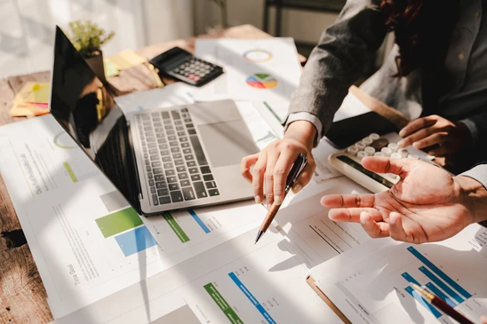 Concept de banque comptable de financement d'entreprise